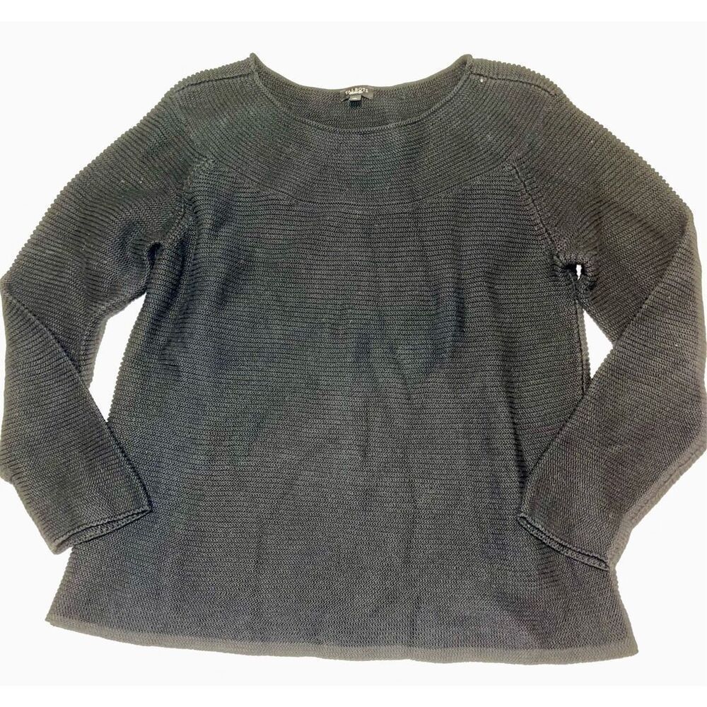 Talbots Sweater Womens Size  Large  Black Long Sleeve‎ A31